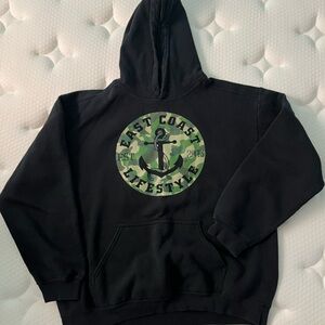 Gildan Premium Cotton Black Hoodie